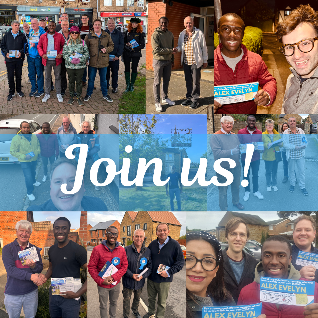 local conservatives canvassing in kettering constituency