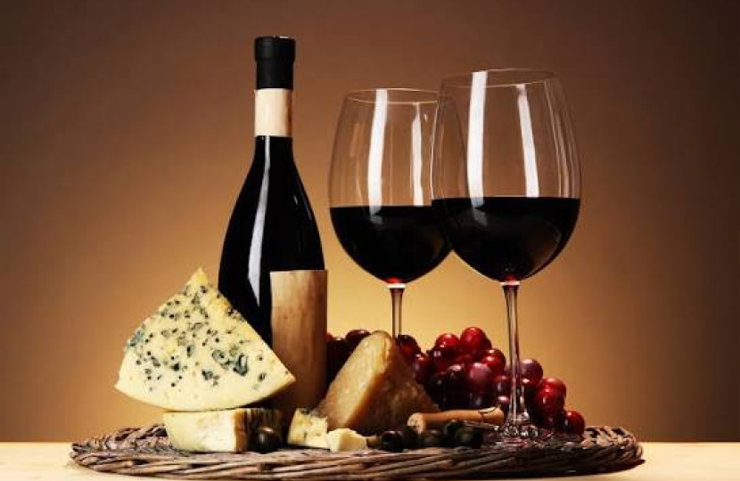 Cheese and wine