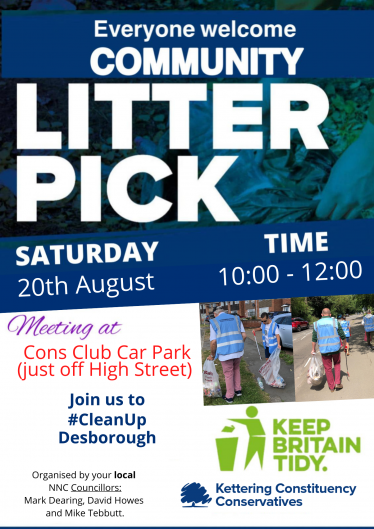 Desborough conservatives community litter pick